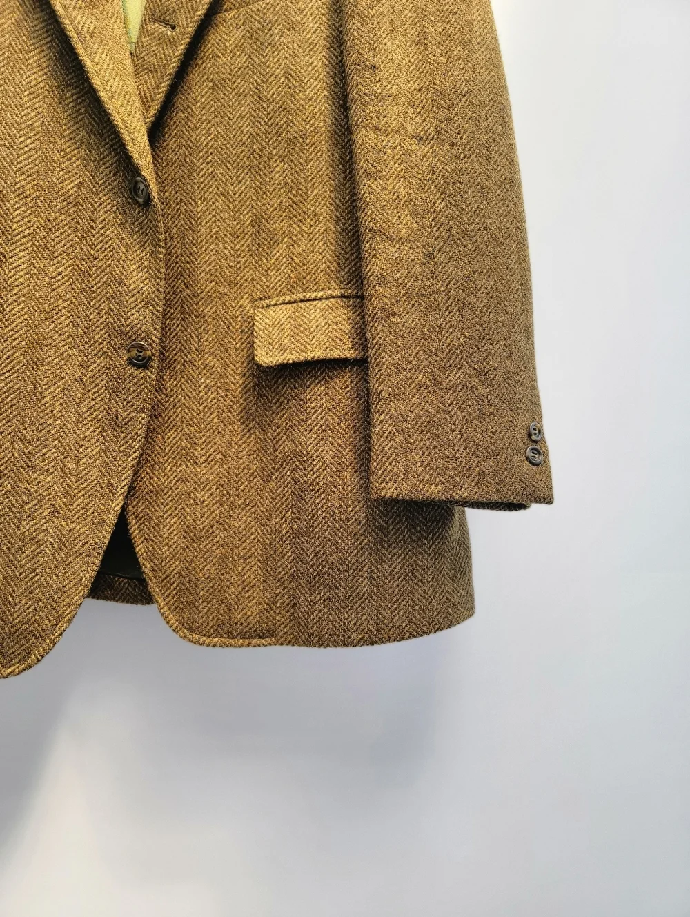 Cricketeers Vtg Union 60s 70s Brown Tweed Wool 2 Button Blazer Mens Size 42R